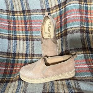 8W| Sam Edelman Carrin Oatmeal Suede Platform Espadrille